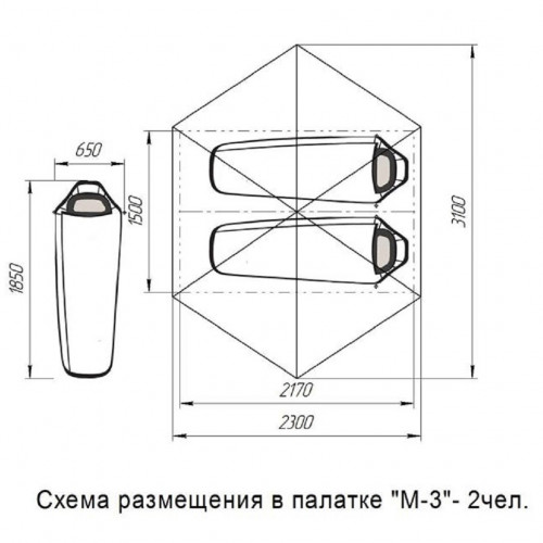 Палатка армейская М-3